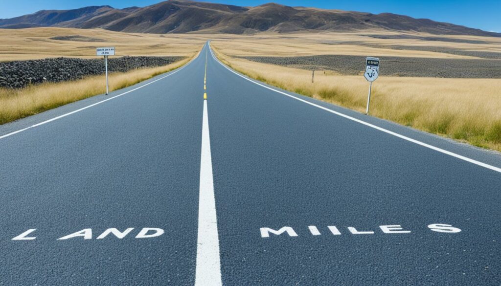 converting land miles to meters
